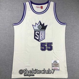 גופיית כדורסל נוסטלגיה ג'ייסון וויליאמס Mitchell & Ness SACRAMENTO WILLIAMS. משלוח חינם