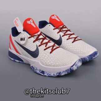 נעלי קובי 6 KOBE 6 TEAM USA WHITE. מידות 40-46. משלוח חינם