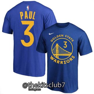 טי שירט אן.בי.איי גולדן סטייט פול WORRIORS BLUE PAUL 2024 . משלוח חינם