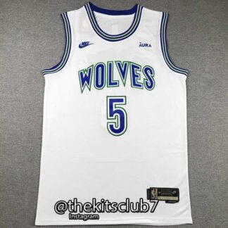 גופיית כדורסל אן.בי.איי מינסוטה 2024 WOLVES WHITE EDWARDS. משלוח חינם