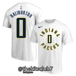 טי שירט אן.בי.איי אינדיאנה INDIANA WHITE HALIBURTON 2024 . משלוח חינם