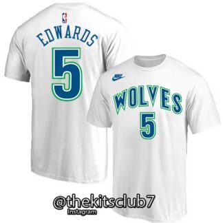 טי שירט אן.בי.איי מינסוטה WOLVES WHITE EDWARDS 02 2024 . משלוח חינם