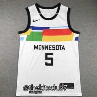 גופיית כדורסל אן.בי.איי מינסוטה 2024 WOLVES WHITE 02 EDWARDS. משלוח חינם