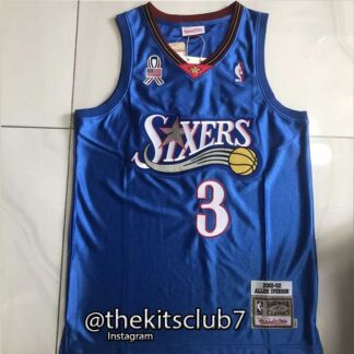 גופיית כדורסל נוסטלגיה אלן אייברסון Mitchell & Ness SIXERS 2001-02 IVERSON. משלוח חינם