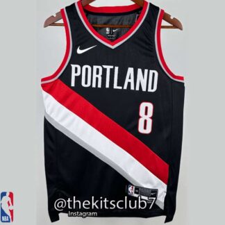 גופיית כדורסל אן.בי.איי 2024/25 פורטלנד אבדיה PORTLAND BLACK AVDIJA. גרסת טרום עונה. משלוח חינם