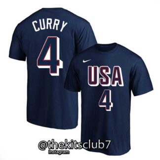 טי שירט נבחרת ארה"ב USA BLUE CURRY 2024 . משלוח חינם