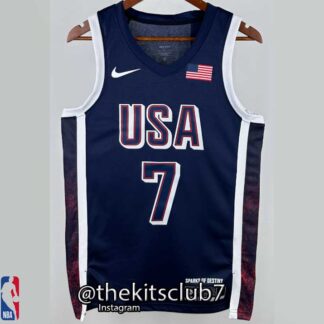 גופיית כדורסל נבחרת ארה"ב USA BLUE 2024 DURANT. משלוח חינם