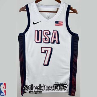 גופיית כדורסל נבחרת ארה"ב USA WHITE 2024 DURANT. משלוח חינם