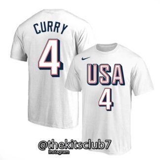 טי שירט נבחרת ארה"ב USA WHITE CURRY 2024 . משלוח חינם