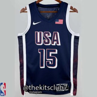 גופיית כדורסל נבחרת ארה"ב USA BLUE 2024 BOOKER. משלוח חינם