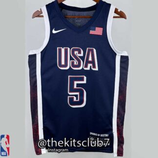 גופיית כדורסל נבחרת ארה"ב USA BLUE 2024 EDWARDS. משלוח חינם