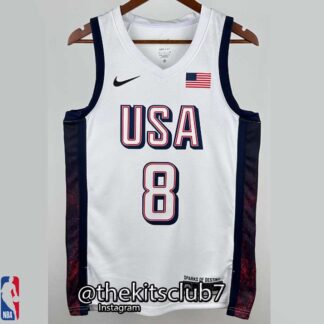 גופיית כדורסל נבחרת ארה"ב USA WHITE 2024 LEONARD. משלוח חינם
