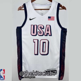 גופיית כדורסל נבחרת ארה"ב USA WHITE 2024 TATUM. משלוח חינם