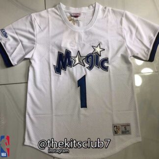 חדש!! חולצת נוסטלגיה אורלאנדו מקגריידי  Mitchell & Ness ORLANDO WHITE SHIRT McGRADY. משלוח חינם