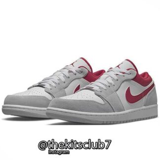 אייר ג'ורדן 1 AJ1 LOW LIGHT SMOKE GREY RED. מידות 40-45. משלוח חינם