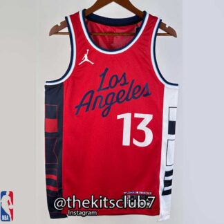 גופיית כדורסל אן.בי.איי קליפרס אדום ג'ורג' 2025 CLIPPERS RED GEORGE. משלוח חינם