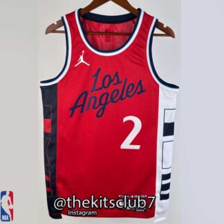 גופיית כדורסל אן.בי.איי קליפרס אדום לנארד 2025 CLIPPERS RED LEONARD. משלוח חינם