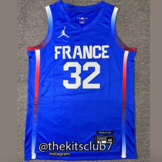 גופיית כדורסל נבחרת צרפת וומבניאמה 2024 FRANCE WEMBANYAMA. משלוח חינם