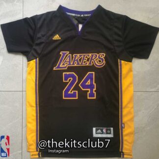 חדש!! חולצת כדורסל נוסטלגיה לייקרס קובי בריאנט LAKERS SHIRT BLACK BRYANT 24. משלוח חינם