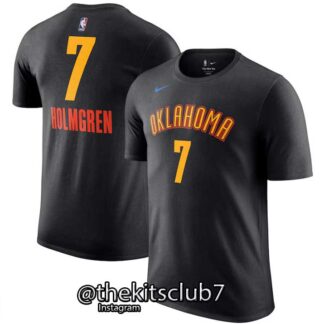 חולצה אן.בי.איי אוקלהומה הולמגרן OKC BLACK HOLMGREN 2025 . משלוח חינם