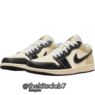 נעלי אייר ג'ורדן 1 AJ1 LOW COCONUT MILK/BLACK. מידות 40-45. משלוח חינם