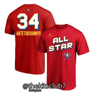 חולצה אן.בי.איי אול סטאר 2025 יאניס T-SHIRT ALL STAR 2025 RED GIANNIS . משלוח חינם