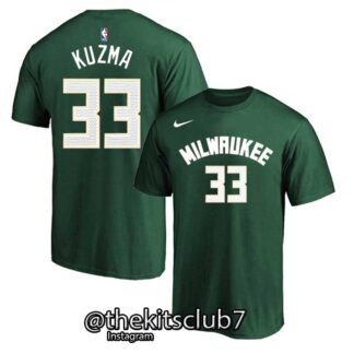 חולצה טי שירט אן.בי.איי מילווקי 2025 קוזמה T-SHIRT BUCKS 2025 GREEN KUZMA . משלוח חינם
