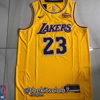 גופיית כדורסל אן.בי.איי לייקרס צהוב ג'יימס 2025 LAKERS YELLOW JAMES. משלוח חינם