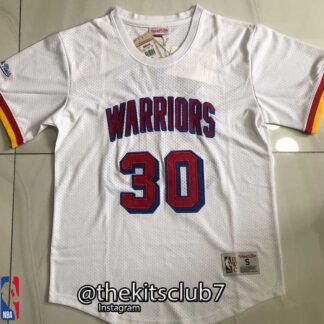 חולצת כדורסל אן.בי.איי סטף קארי גולדן סטייט Mitchell & Ness Warriors classic shirt Curry . משלוח חינם