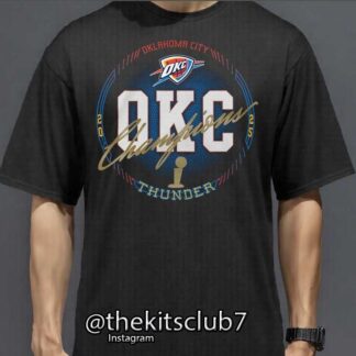 חולצת אליפות טי שירט אוקלהומה 2025 NBA T-SHIRT OKC CHAMPIONS. משלוח חינם