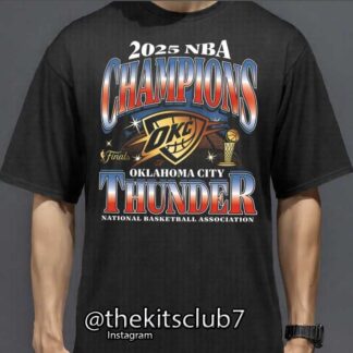 חולצת אליפות טי שירט אוקלהומה 2025 NBA T-SHIRT OKC CHAMPIONS. משלוח חינם