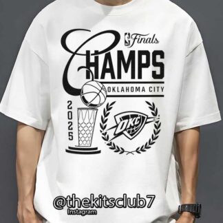 חולצת אליפות טי שירט אוקלהומה 2025 NBA T-SHIRT OKC CHAMPIONS. משלוח חינם