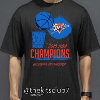 חולצת אליפות טי שירט אוקלהומה 2025 NBA T-SHIRT OKC CHAMPIONS. משלוח חינם