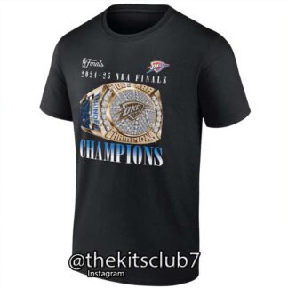 חולצת אליפות טי שירט אוקלהומה 2025 NBA T-SHIRT OKC CHAMPIONS. משלוח חינם