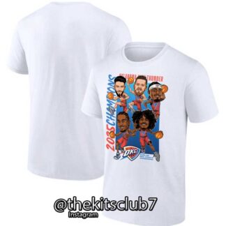 חולצת אליפות טי שירט אוקלהומה 2025 NBA T-SHIRT OKC CHAMPIONS. משלוח חינם