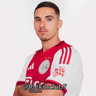 מבצע מיוחד!! חולצת כדורגל איאקס בית מודפסת אוסקר גלוך OSCAR 10. עונת 25/26. משלוח חינם