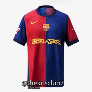 חולצת כדורגל ברצלונה בית טארוויס קקטוס ג'ק. CACTUS JACK עונת 25/26. משלוח חינם