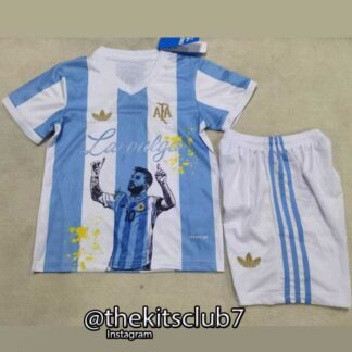 חליפת כדורגל ילדים ארגנטינה בית מסי 25/26. משלוח חינם