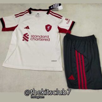 חליפת כדורגל ילדים ליברפול חוץ 25/26. משלוח חינם