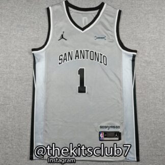 גופיית כדורסל אן.בי.איי סן אנטוניו וומבי 2026 SAN ANTONIO STATEMENT EDITION WEMBANIAMA. משלוח חינם